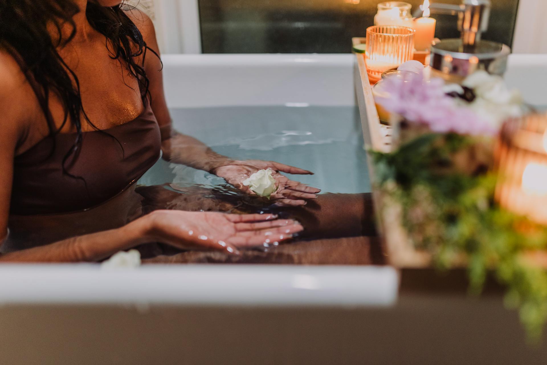 Pedicure spa close-up